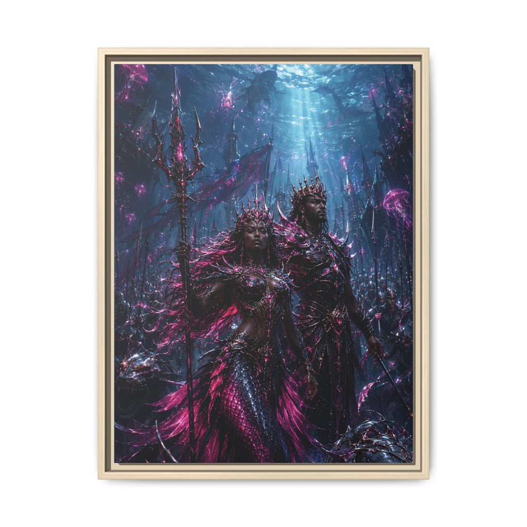 Fine Art Paper Print — Mystical Underwater King & Queen Artwork