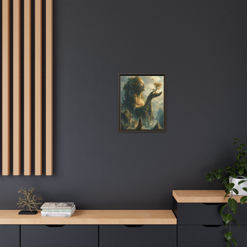 Framed Matte Canvas - Earth Goddess Fantasy Wall Art