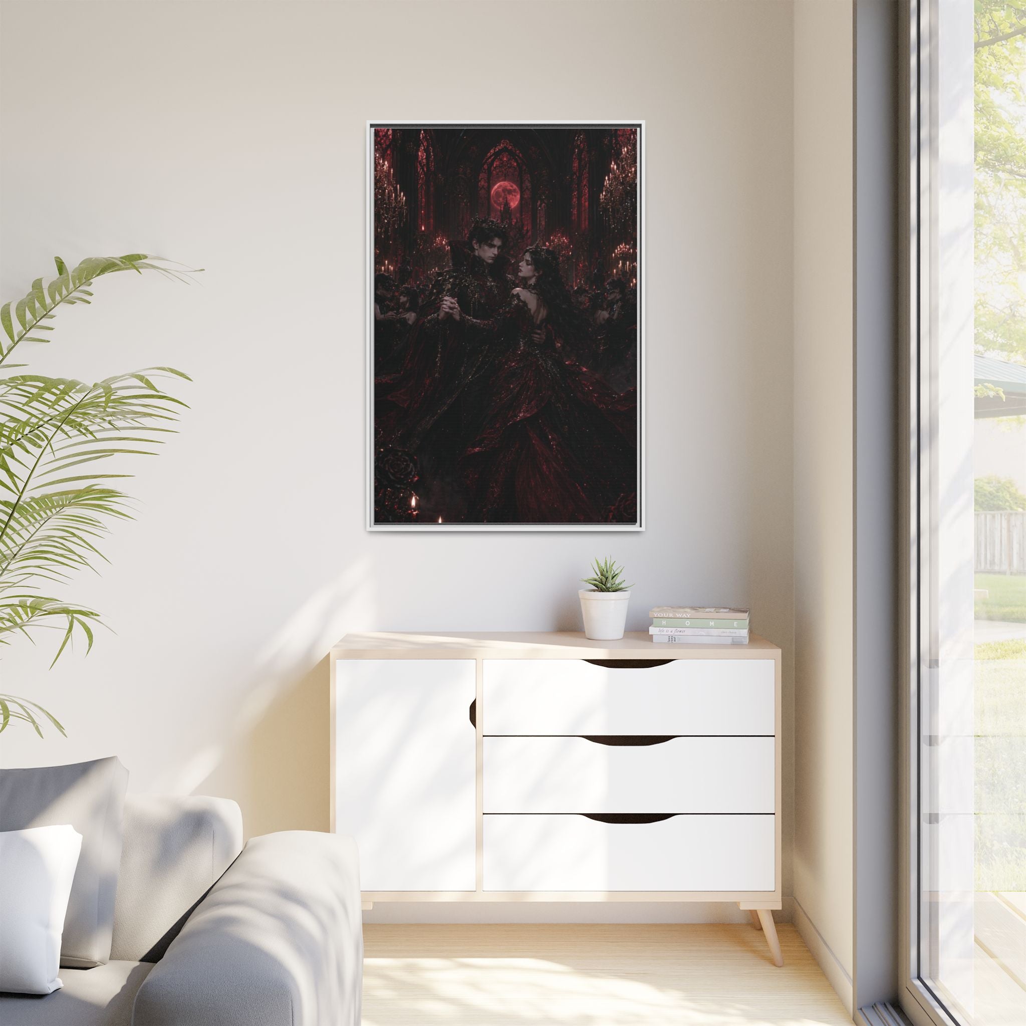Gothic Romance Matte Canvas Print (Framed)