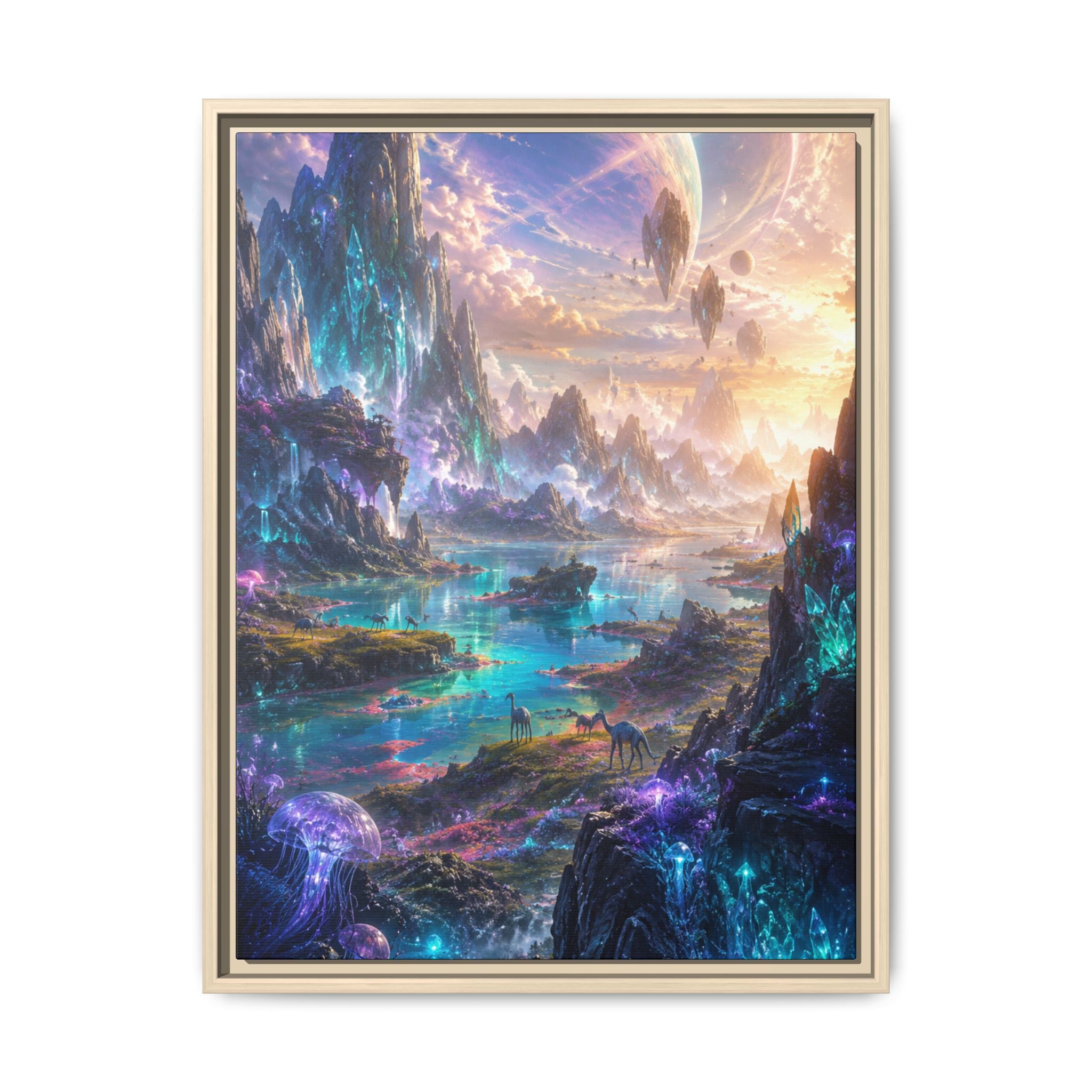 Fine Art Paper Print: Dreamscape Planet Fantasy Wall Art