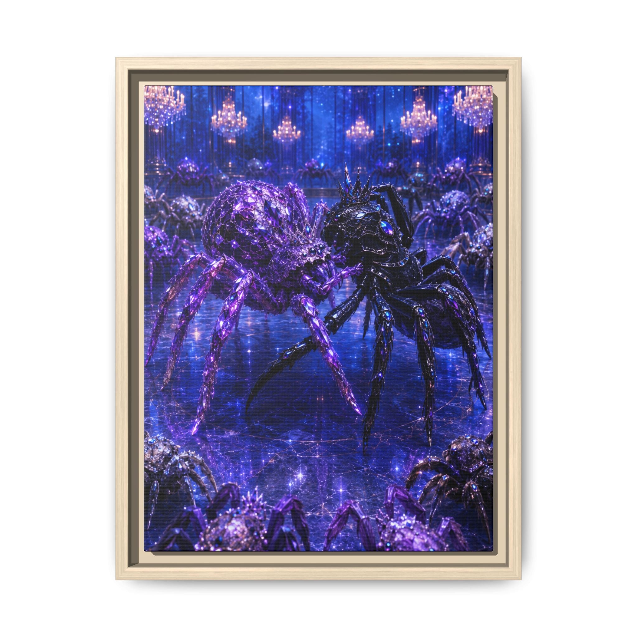 Spider Ballroom Art Print — Fine Art Paper Print (Purple Galaxy)
