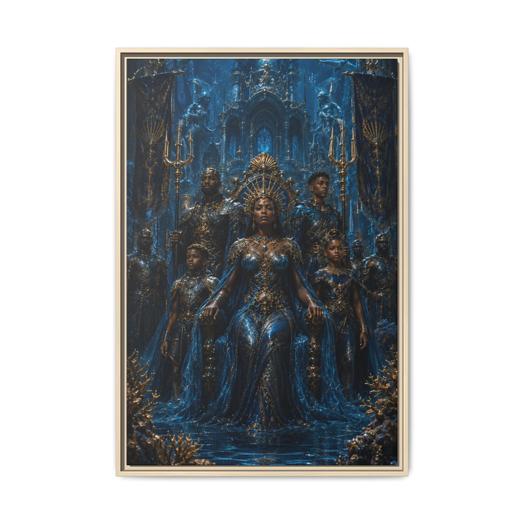 The War of Sacred Crowns: Empress of House Vaeloryn— Oceanic Fantasy Wall Art Fine Art Paper Print