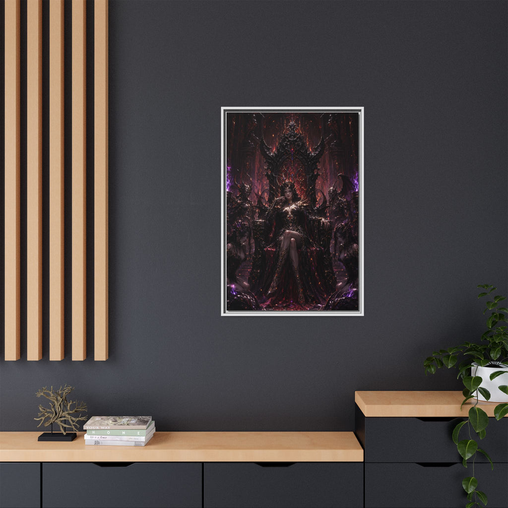 Dark Fantasy Queen Matte Canvas Framed Art