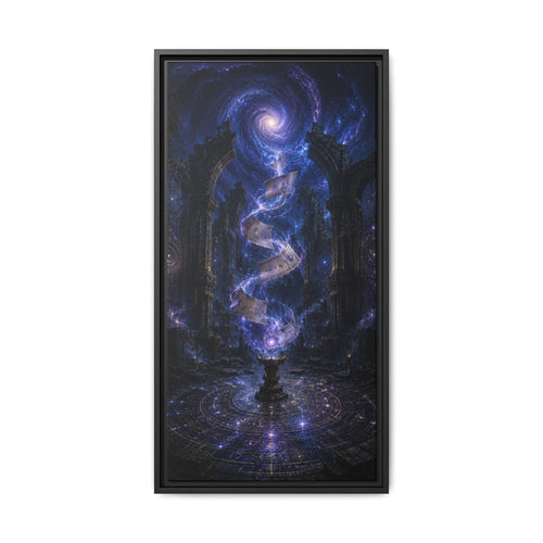 Cosmic Spiral Fine Art Paper Print — Mystical Galaxy Wall Decor