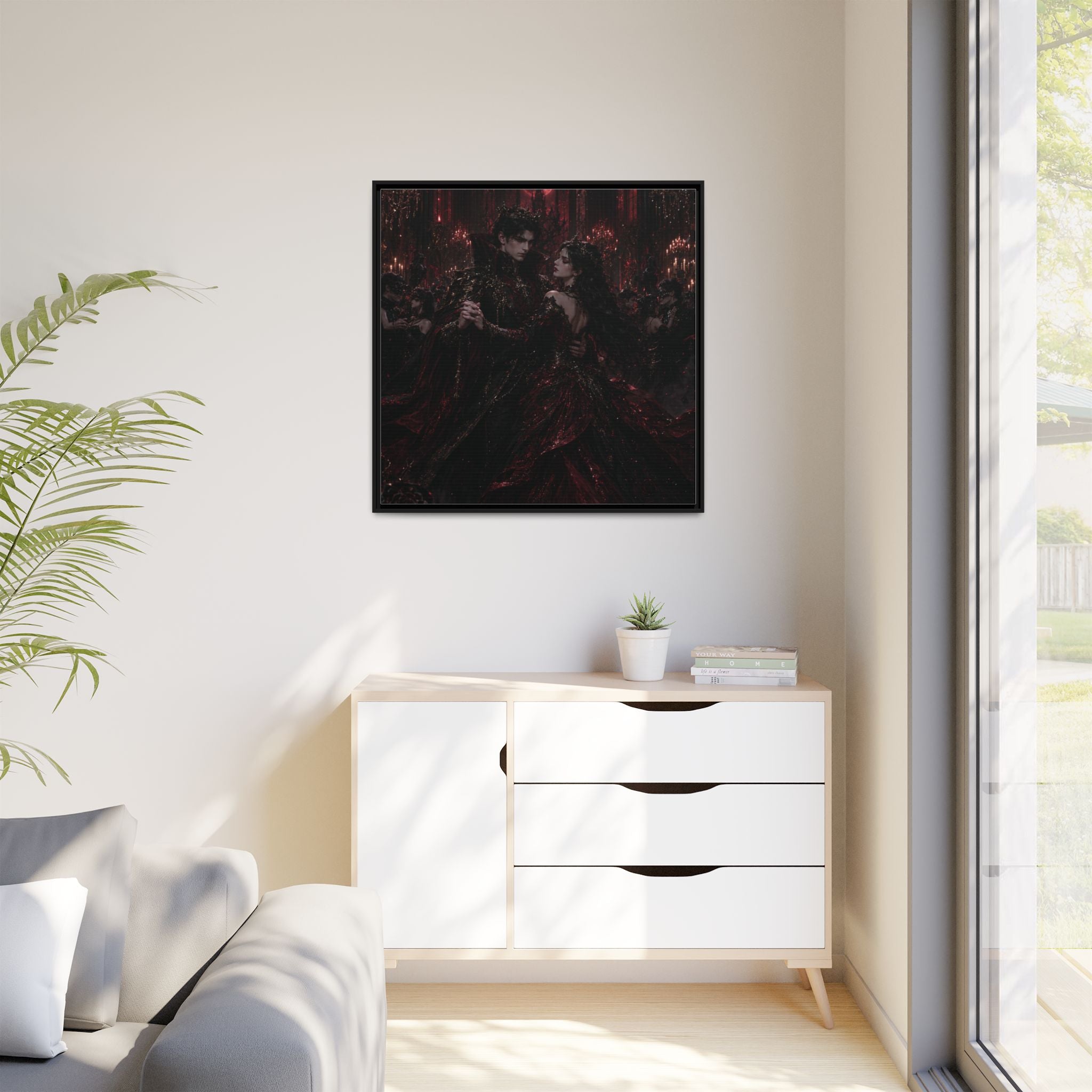 Gothic Romance Matte Canvas Print (Framed)