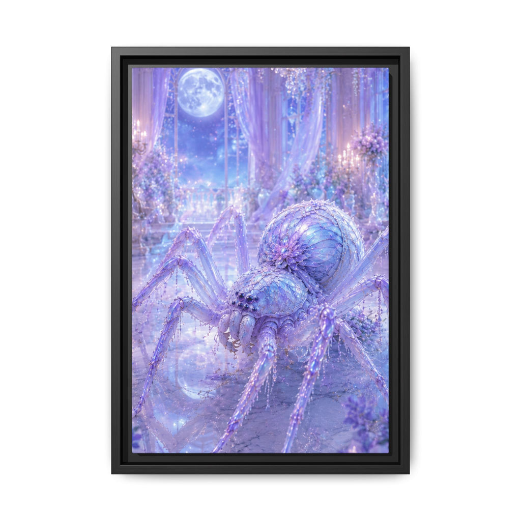 Moonlit Spider Fantasy Fine Art Paper Print — Lavender Enchanted Wall Art Fine Art Paper Print