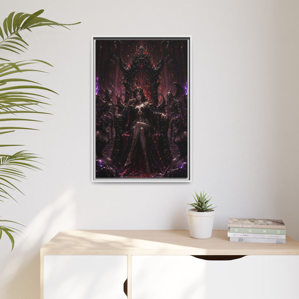 Dark Fantasy Queen Matte Canvas Framed Art