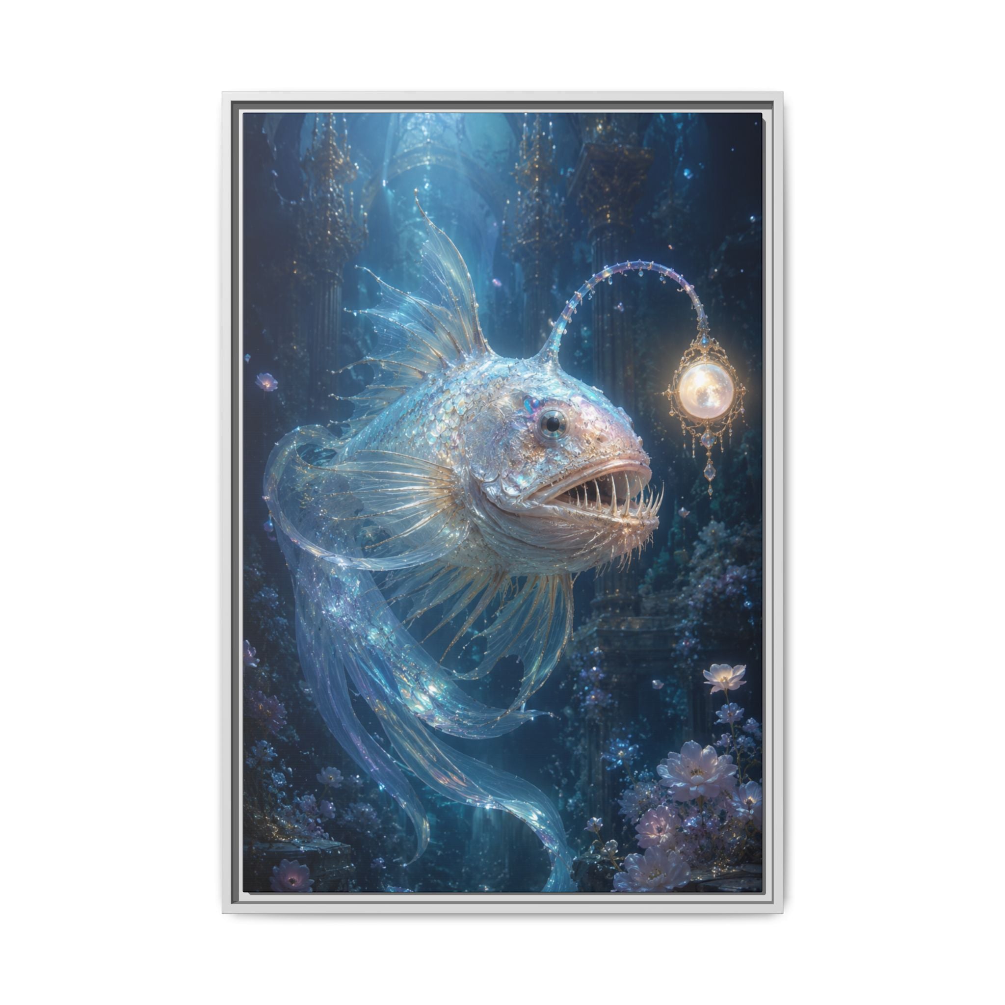 Anglerfish Fantasy Fine Art Paper Print — Ocean Wall Art