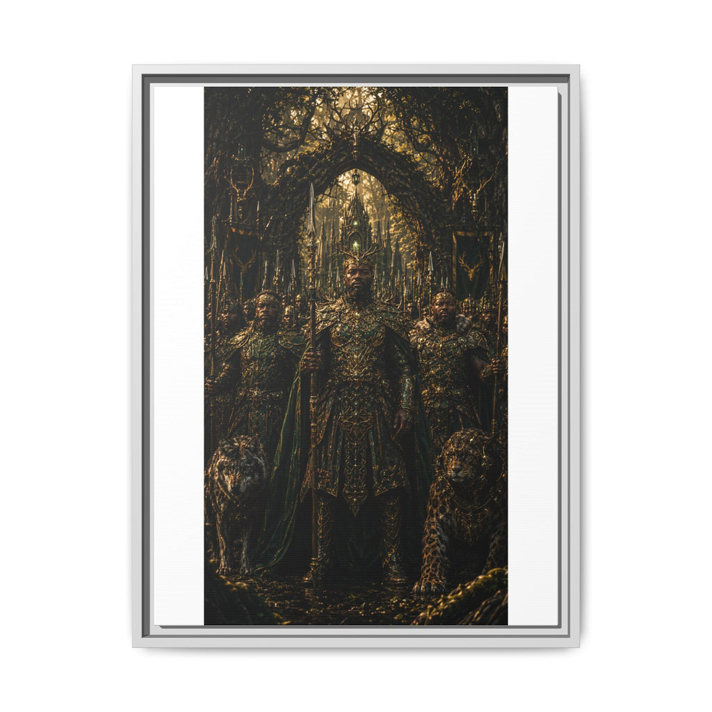 Fine Art Paper Print — Regal Fantasy King in Ornate Armor