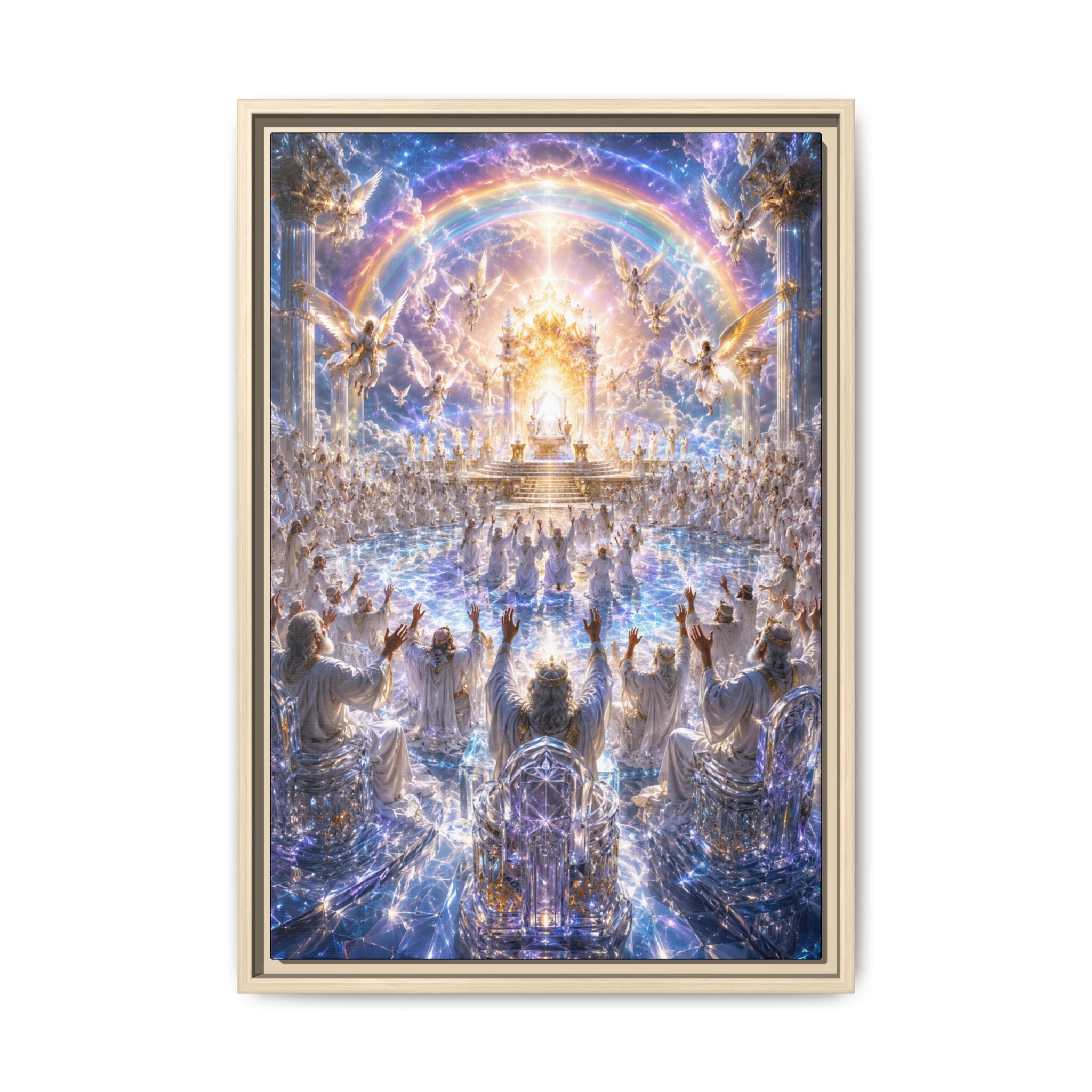Heavenly Throne Room Fine Art Paper Print — Spiritual Wall Art