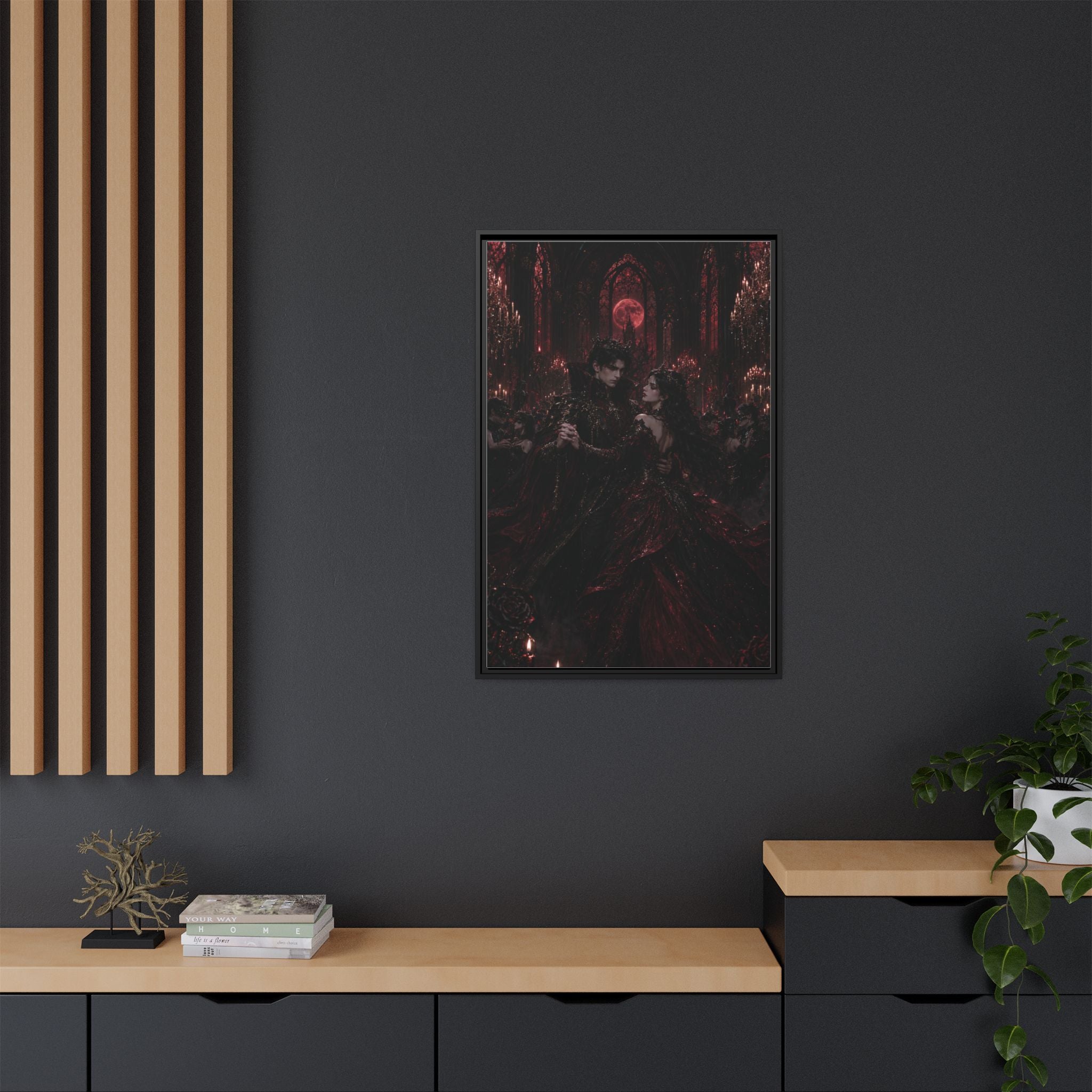 Gothic Romance Matte Canvas Print (Framed)