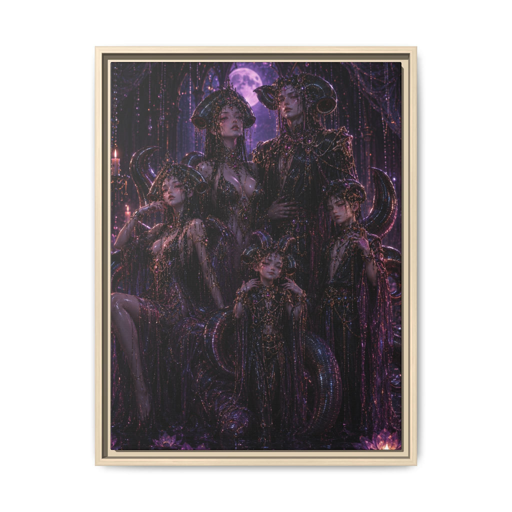Gothic Moon Leeches Matte Fine Art Paper Print