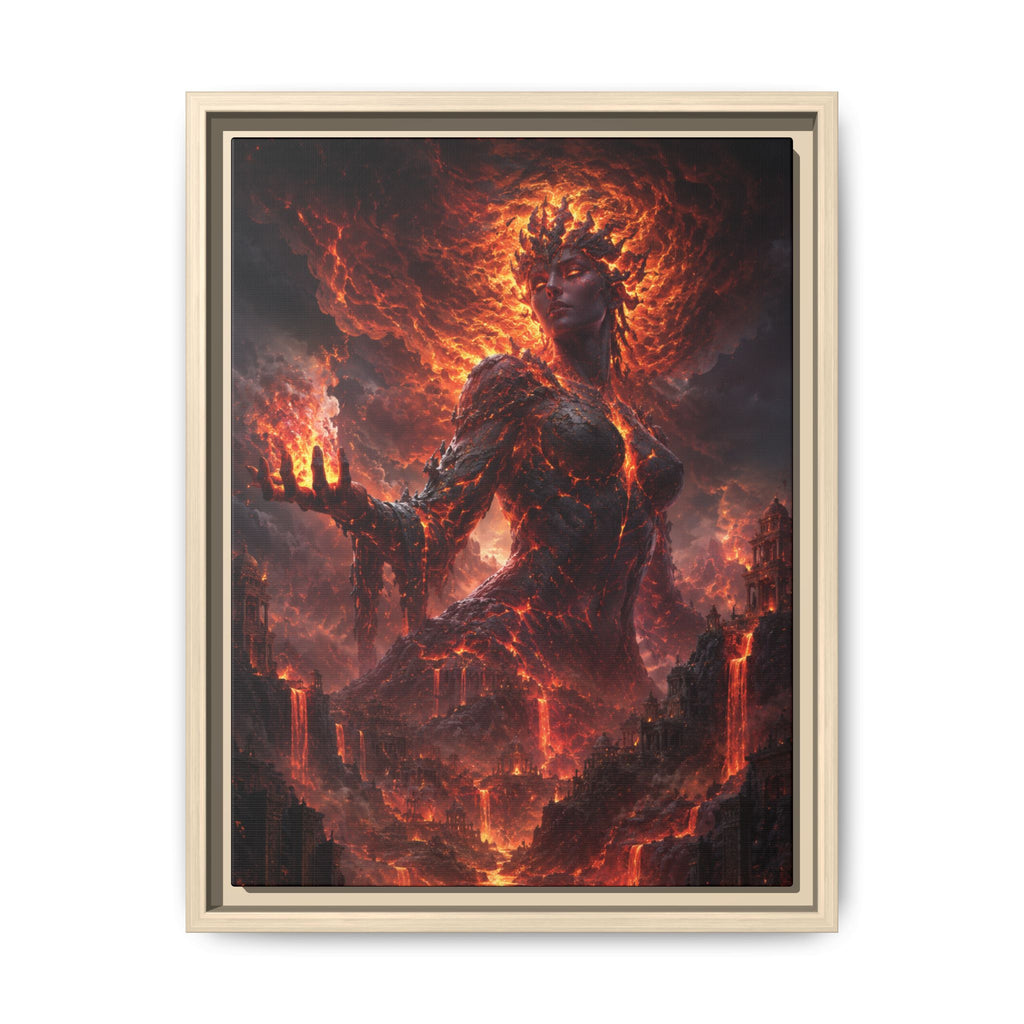 Fine Art Paper Print — Fiery Demon Goddess Wall Art