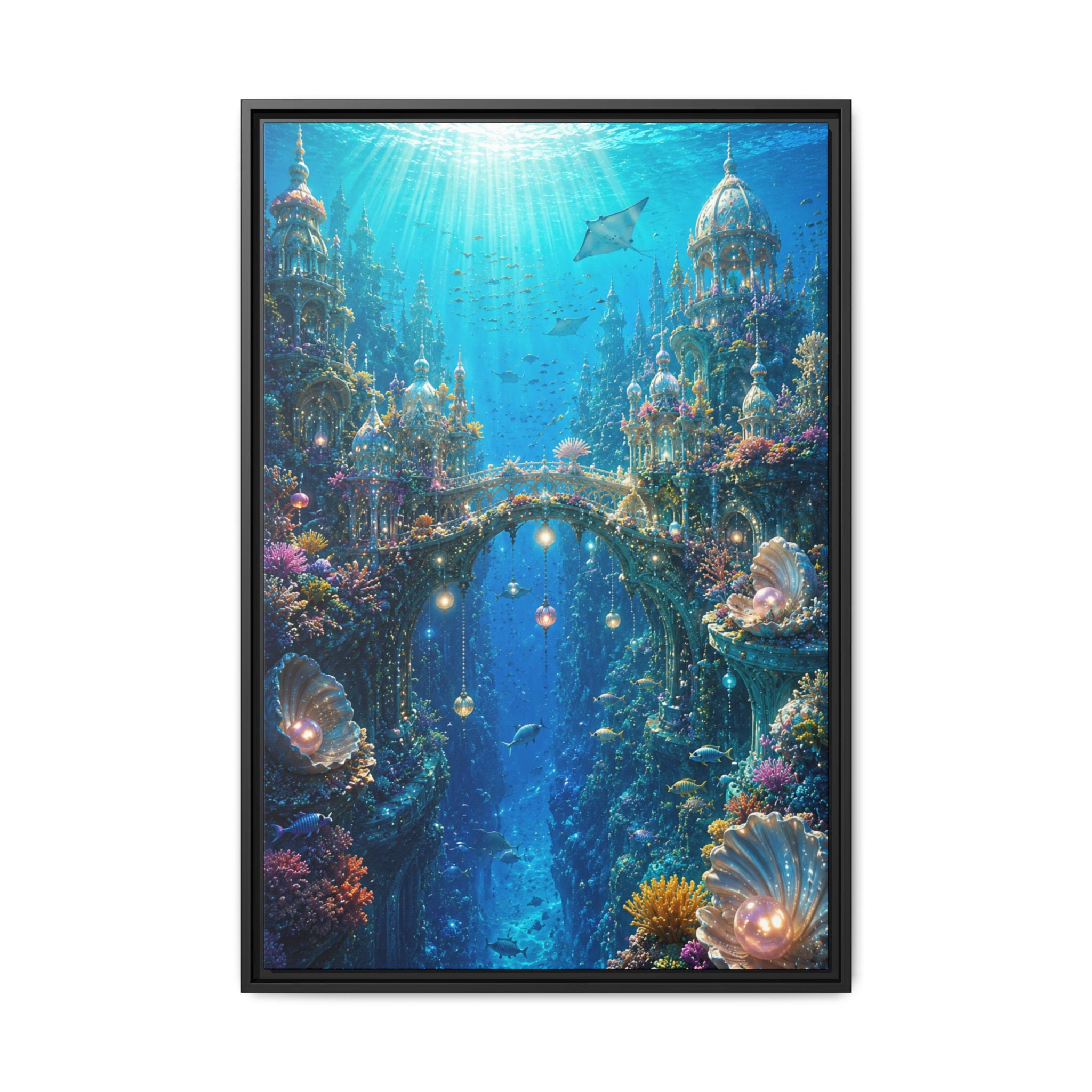 Underwater Fantasy Fine Art Paper Print — Ocean City Coral Reef Wall Art