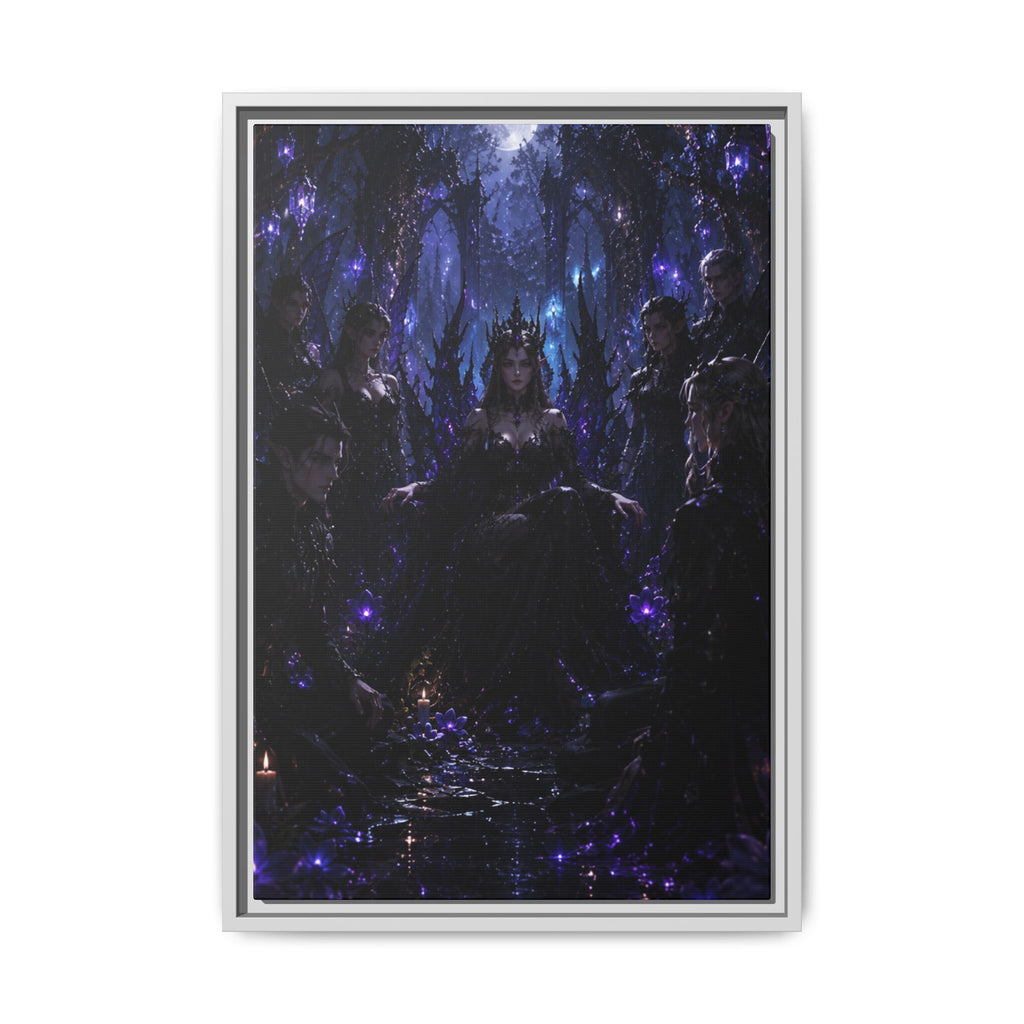 Dark Fantasy Throne Room Fine Art Paper Print — Gothic Wall Art