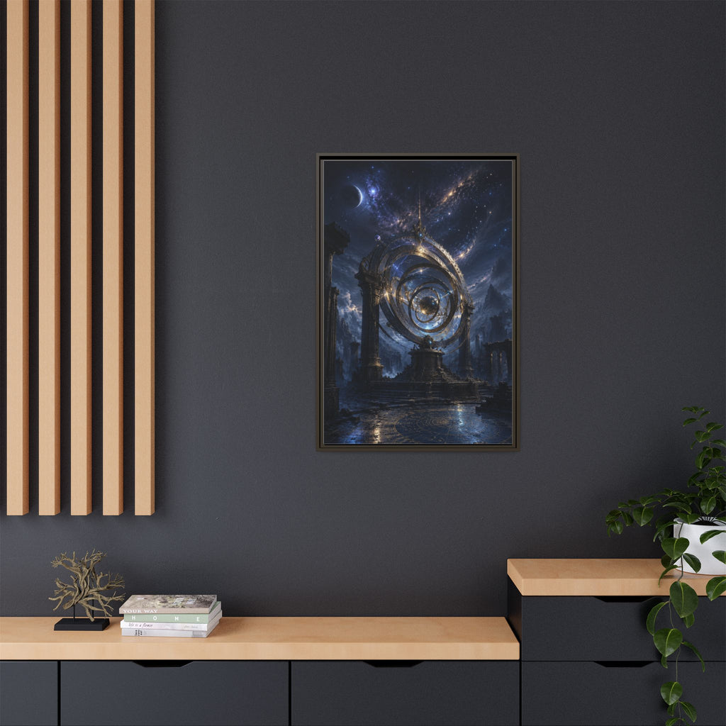 Mystical Astral Portal Matte Canvas Print — Framed Wall Art