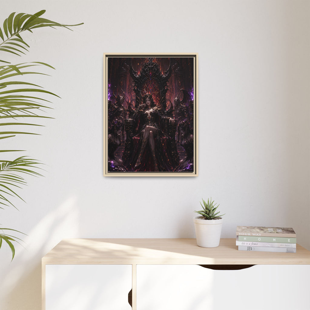 Dark Fantasy Queen Matte Canvas Framed Art