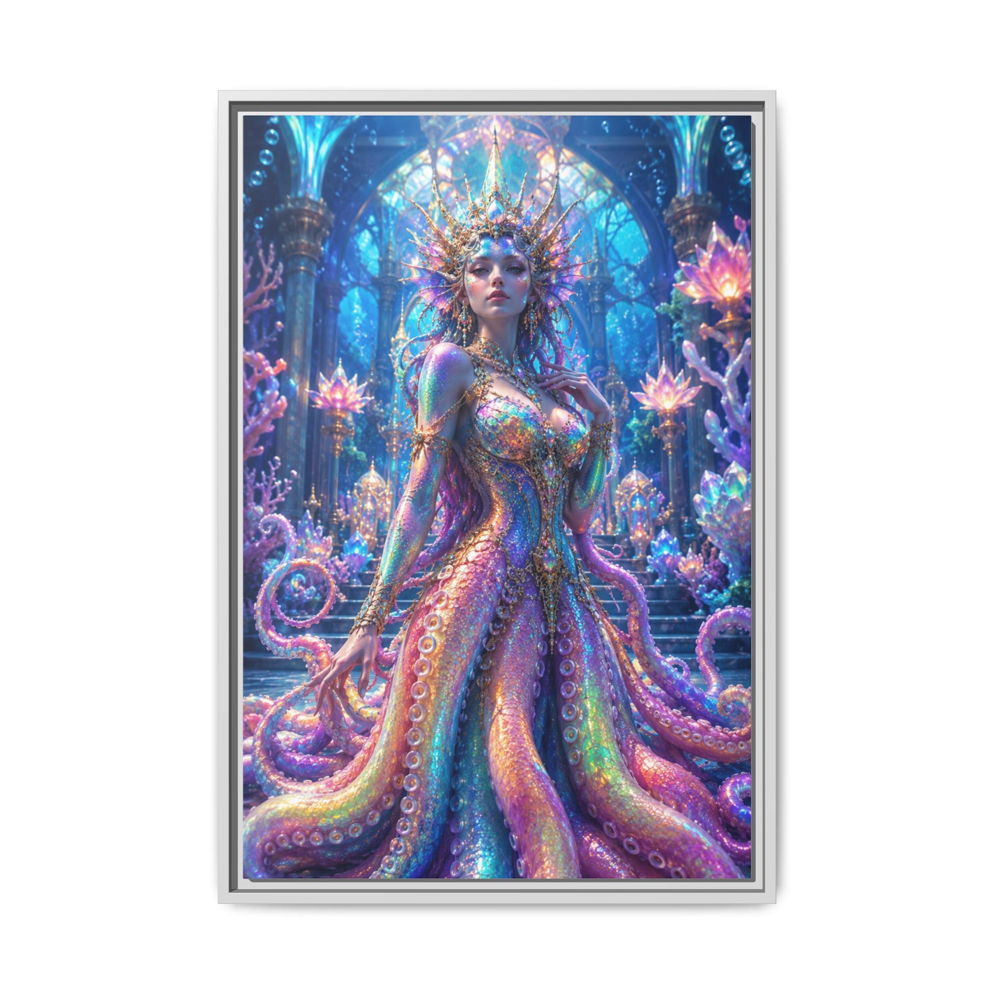 Rainbow Sea Empress Matte Canvas Print (Framed)