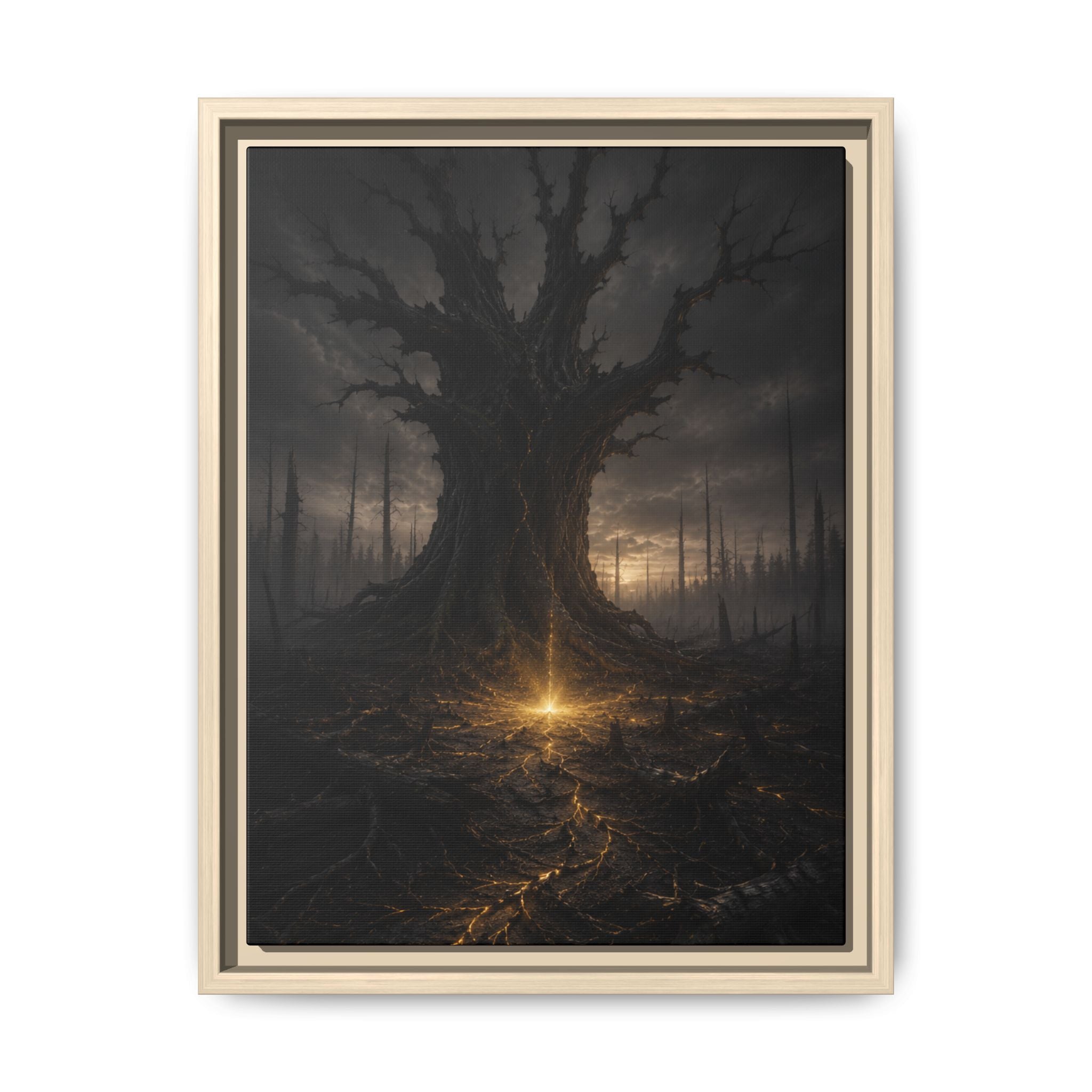Dark Fantasy Tree Fine Art Paper Print — Fine Art Paper Print
