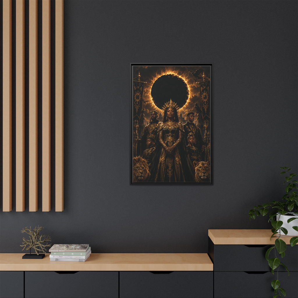 Regal Eclipse Matte Canvas Print — Framed Art Poster