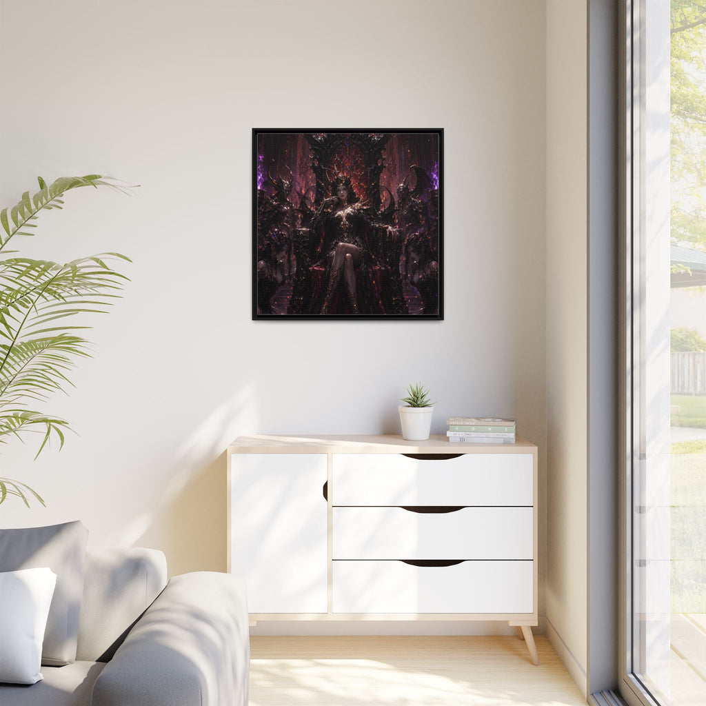 Dark Fantasy Queen Matte Canvas Framed Art