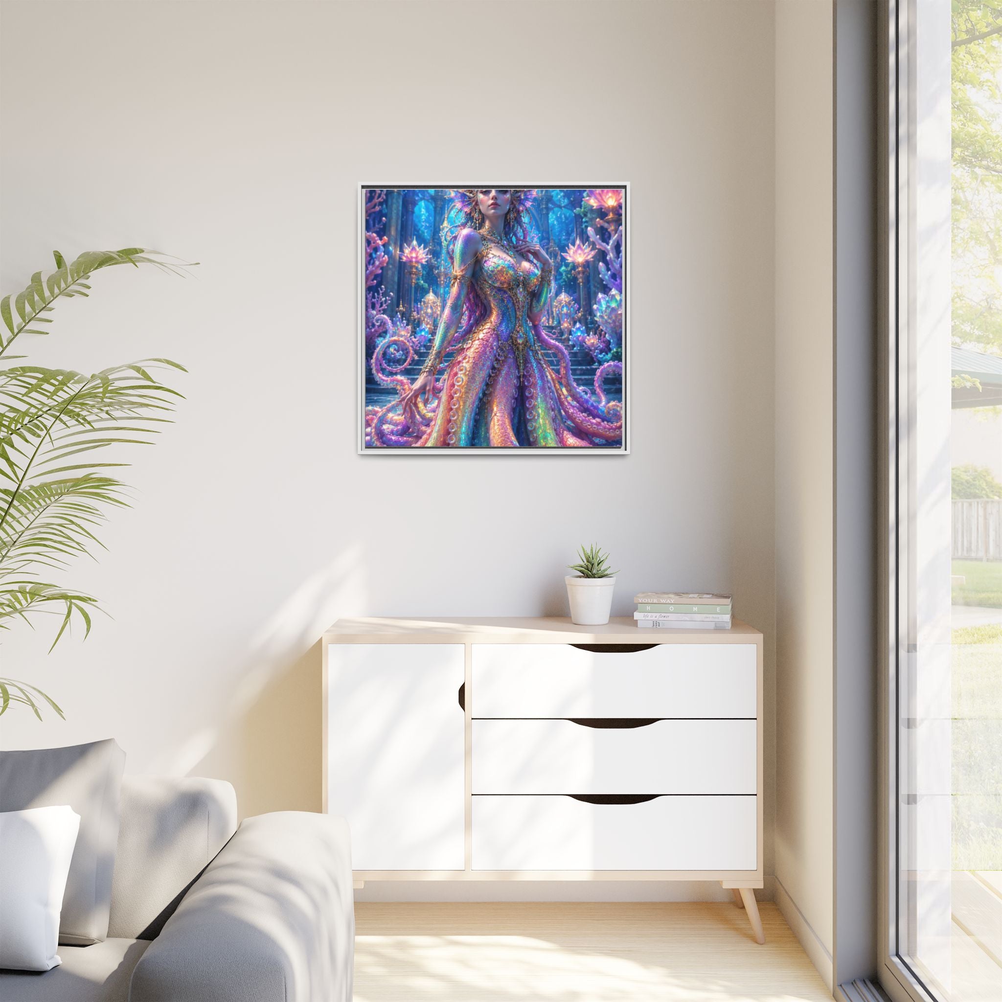 Rainbow Sea Empress Matte Canvas Print (Framed)