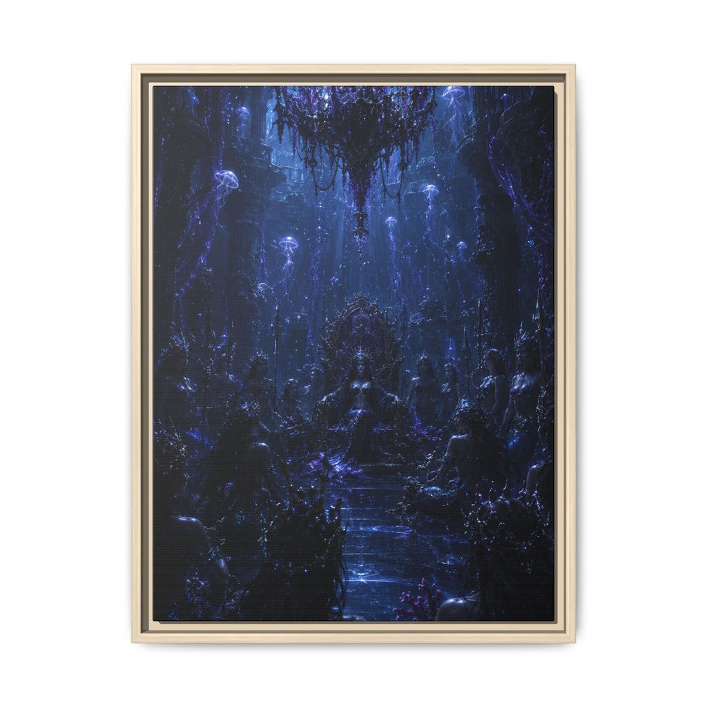 Mystic Blue Cavern Fine Art Paper Print