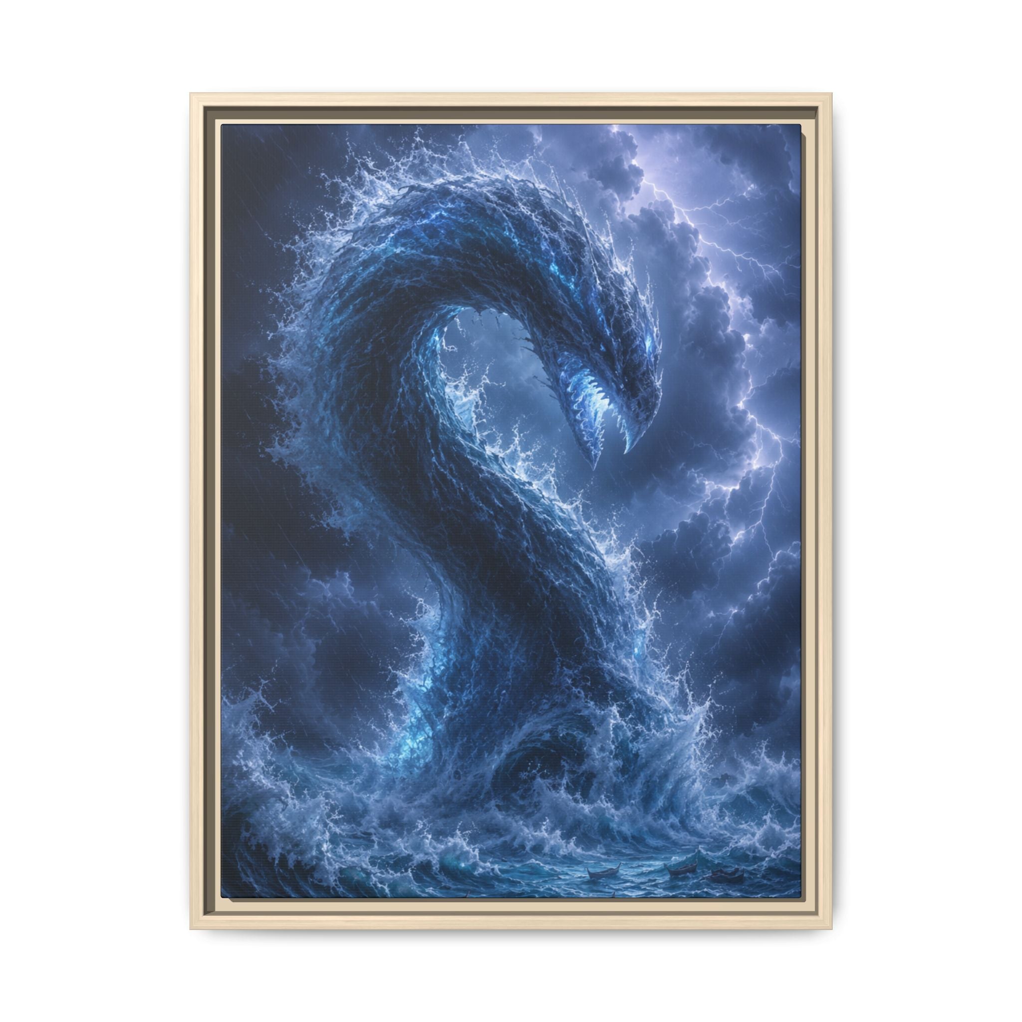Storm Sea Serpent Fine Art Paper Print
