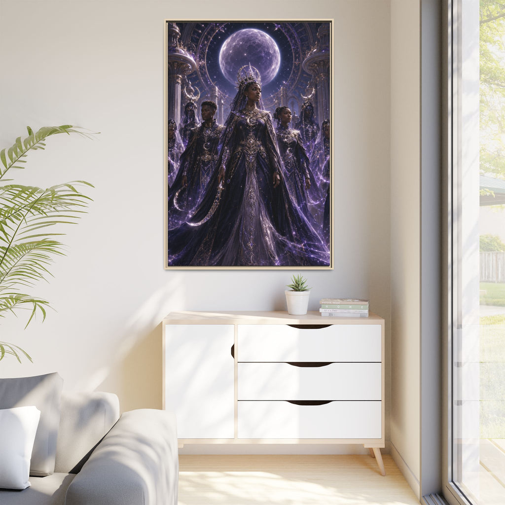 Mystic Moon Queen Fine Art Paper Print — Fantasy Royalty Wall Art