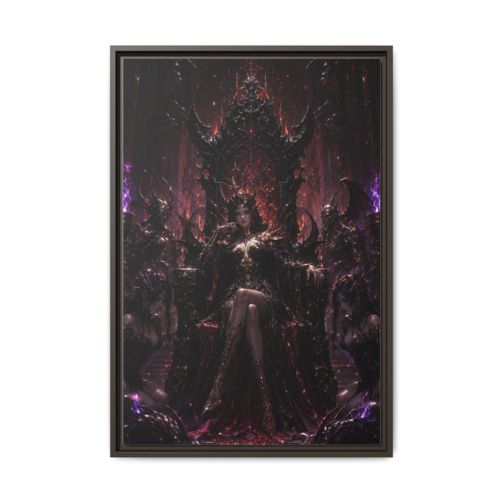 Dark Fantasy Queen Matte Canvas Framed Art