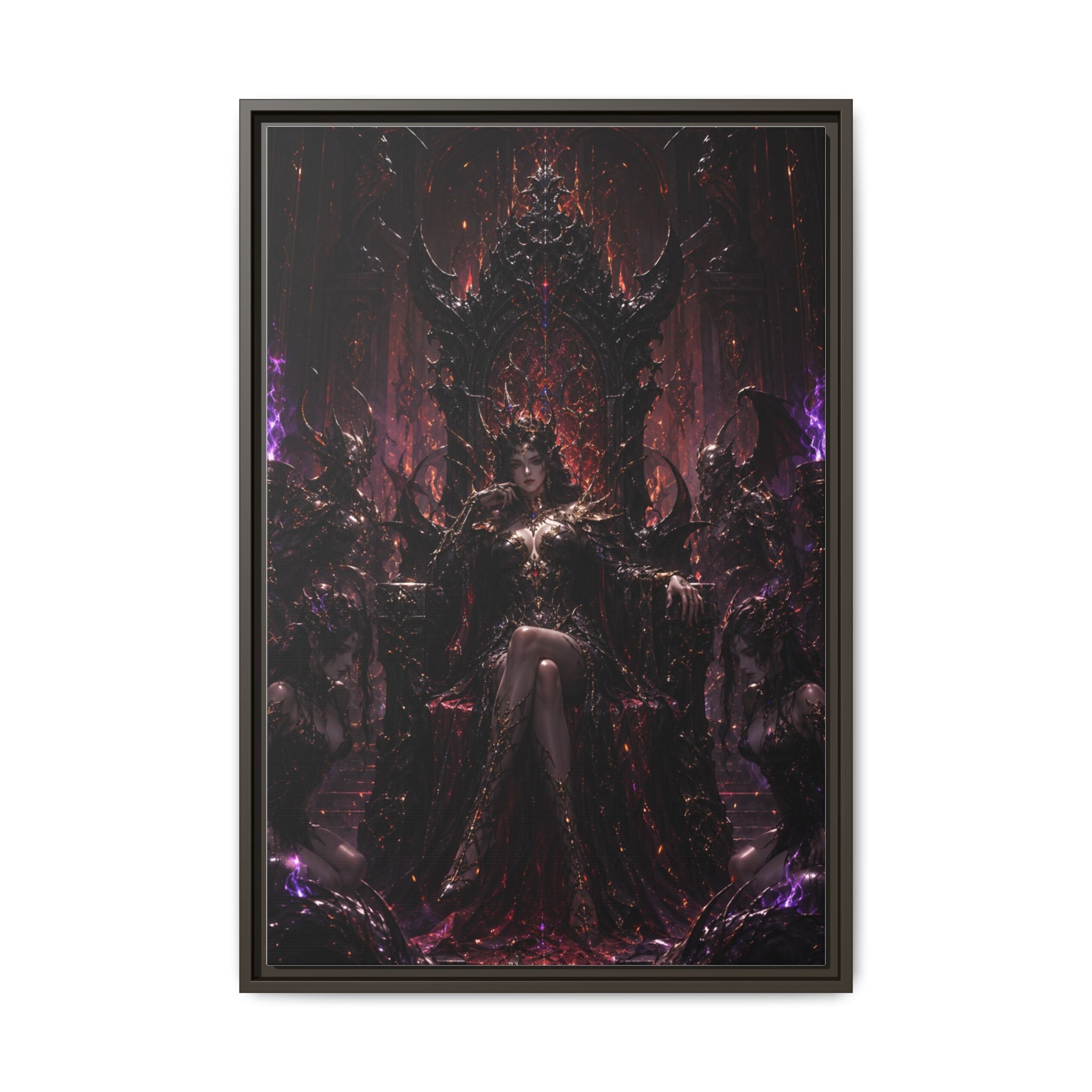 Dark Fantasy Queen Matte Canvas Framed Art