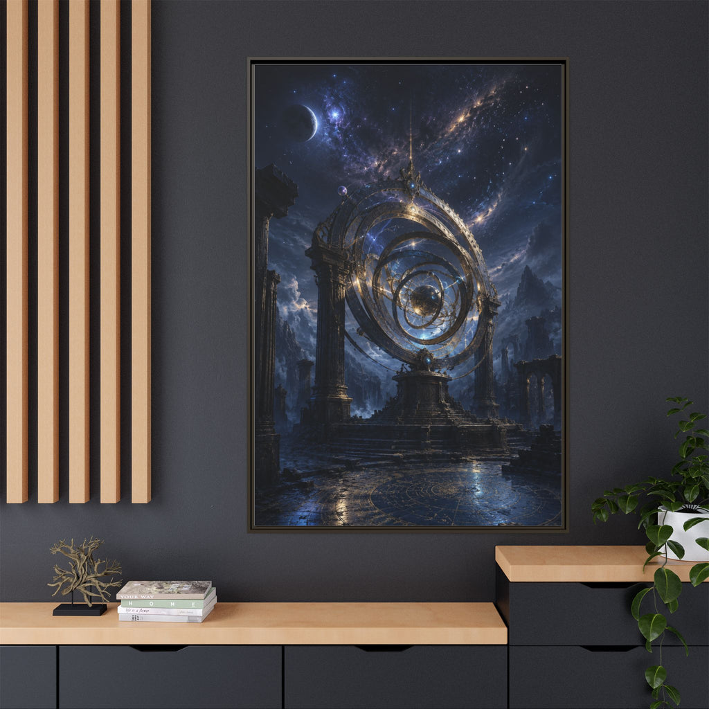 Mystical Astral Portal Matte Canvas Print — Framed Wall Art