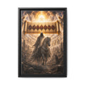 Framed Matte Canvas — Rider of the Pale Horse Biblical Apocalypse Wall Art