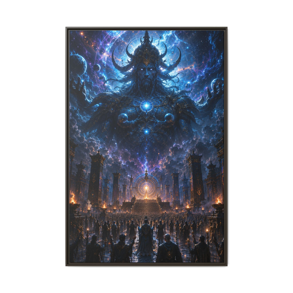 Fine Art Paper Print - Cosmic Eldritch Deity Scene