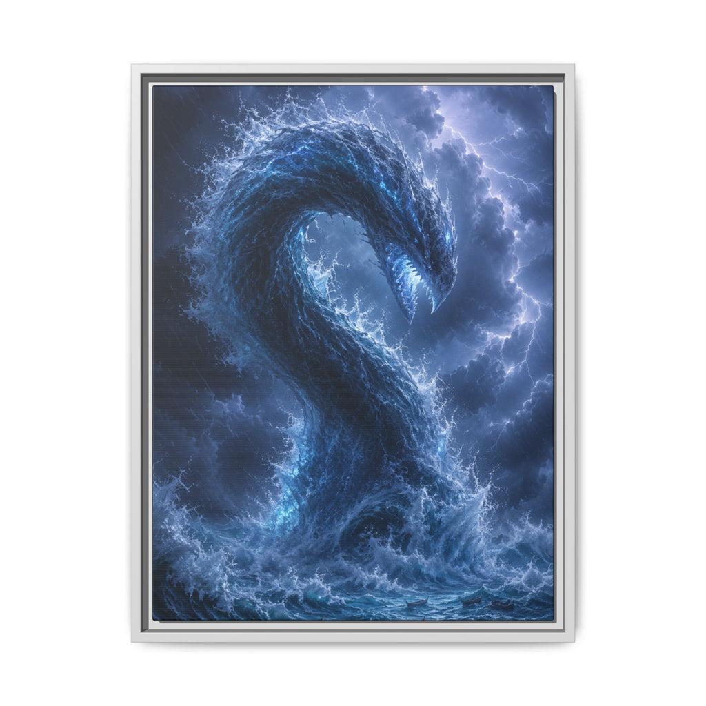 Storm Sea Serpent Fine Art Paper Print