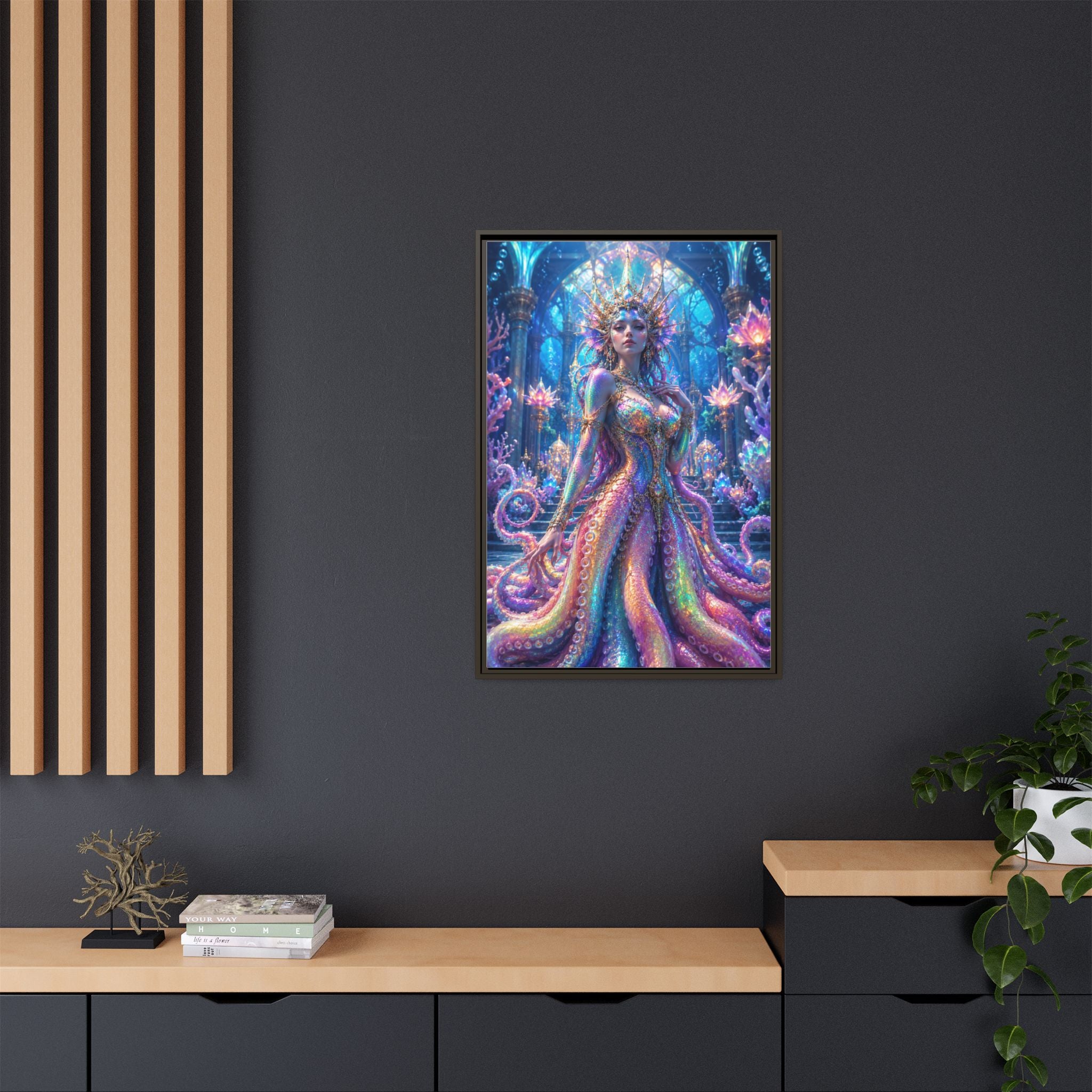 Rainbow Sea Empress Matte Canvas Print (Framed)