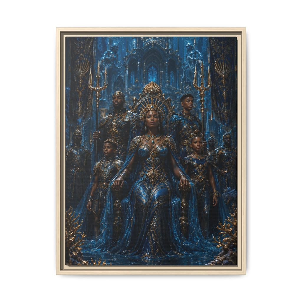 The War of Sacred Crowns: Empress of House Vaeloryn— Oceanic Fantasy Wall Art Fine Art Paper Print
