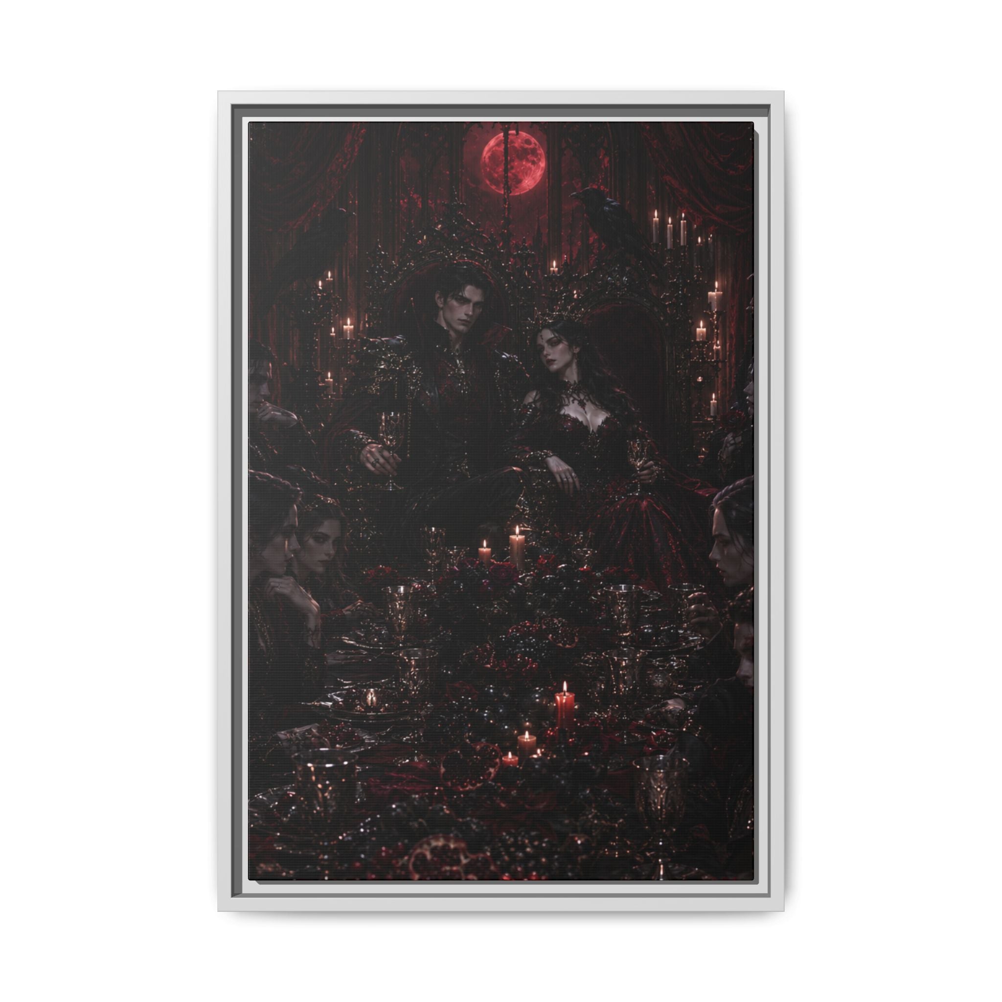 Gothic Victorian Dinner Party Matte Fine Art Paper Print