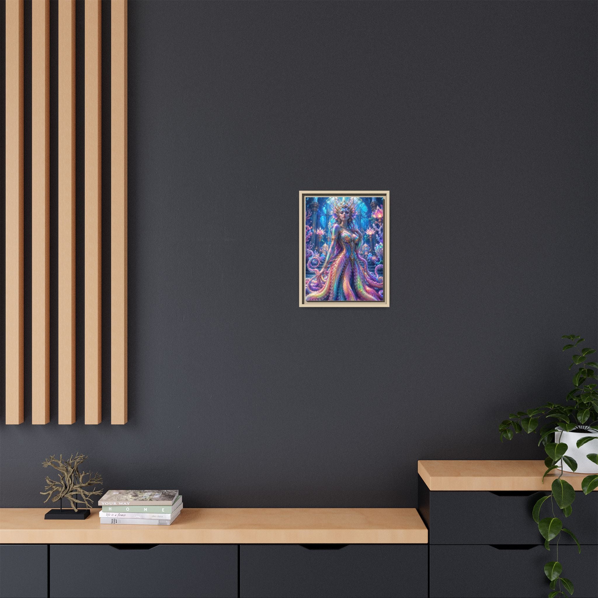 Rainbow Sea Empress Matte Canvas Print (Framed)