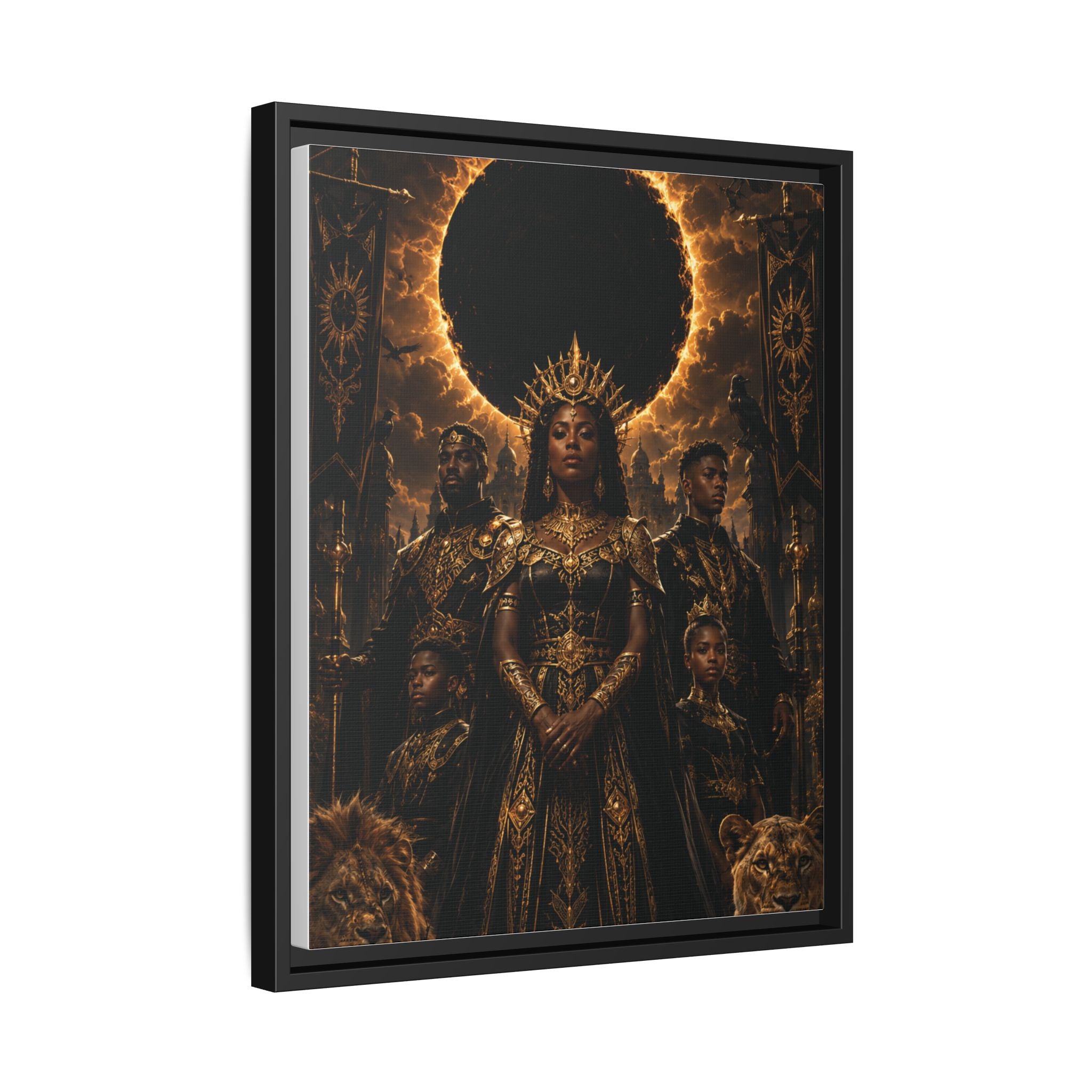 Regal Eclipse Matte Canvas Print — Framed Art Poster