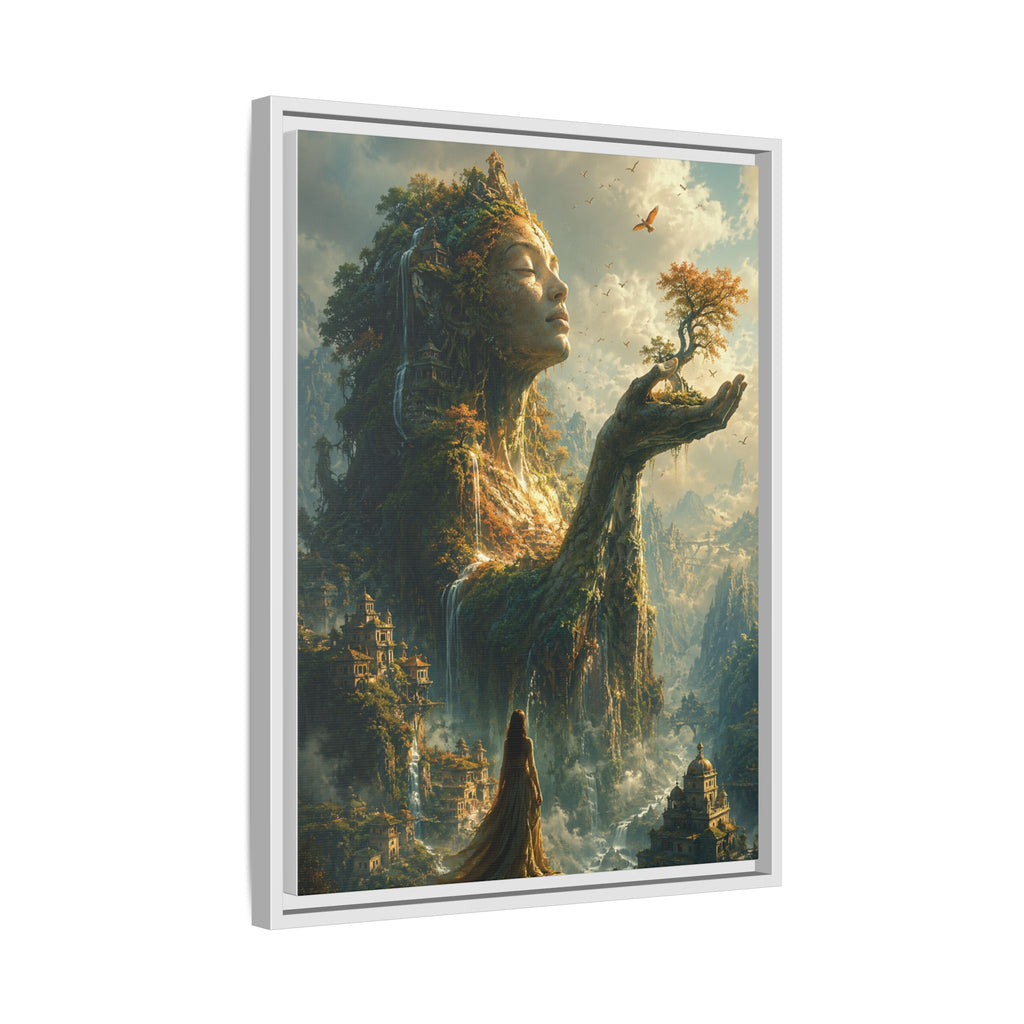 Framed Matte Canvas - Earth Goddess Fantasy Wall Art