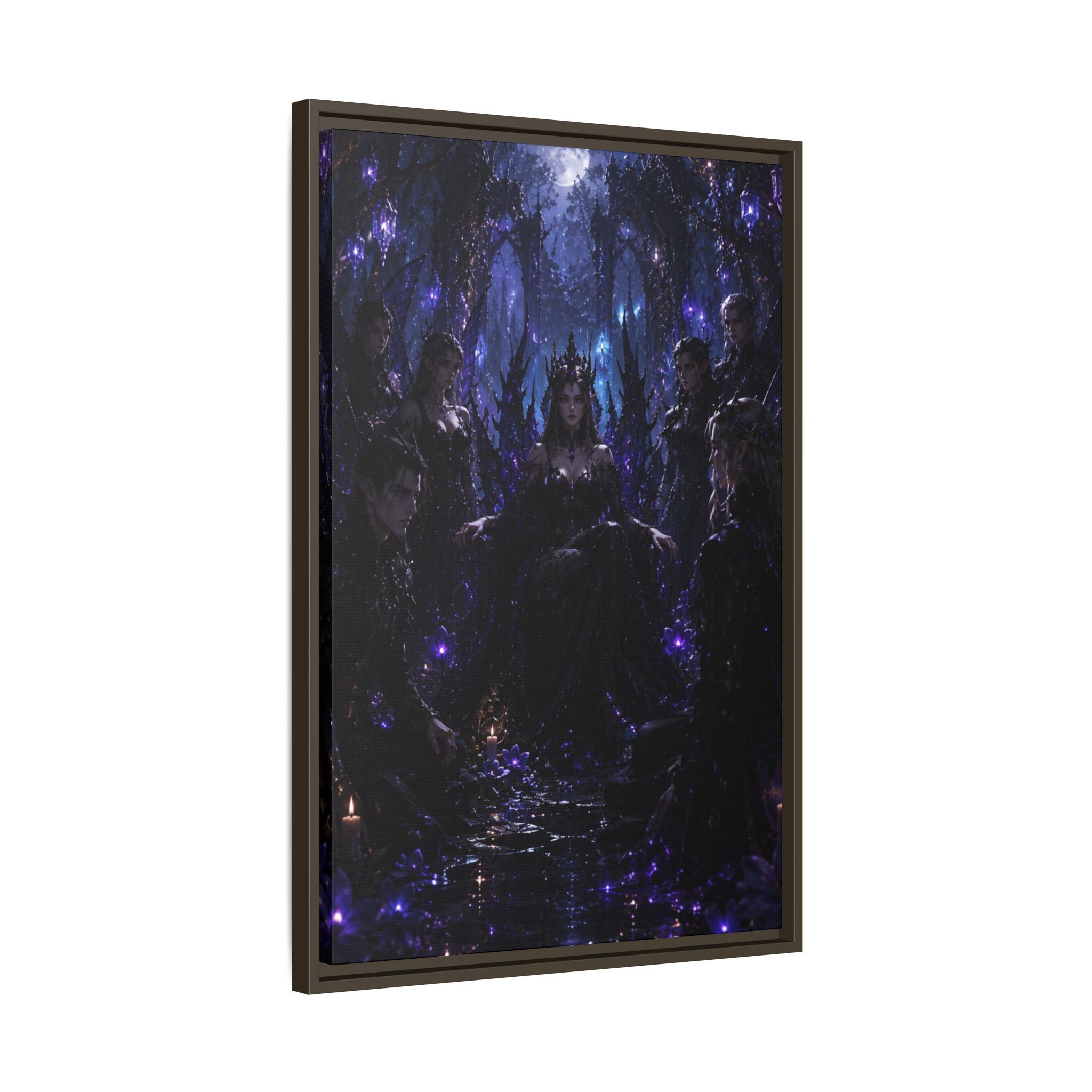 Dark Fantasy Throne Room Fine Art Paper Print — Gothic Wall Art