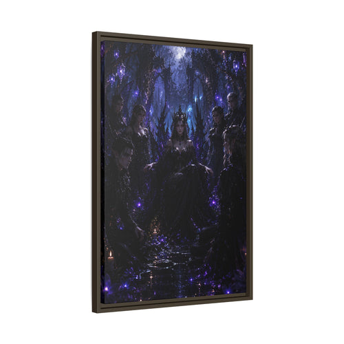 Dark Fantasy Throne Room Fine Art Paper Print — Gothic Wall Art