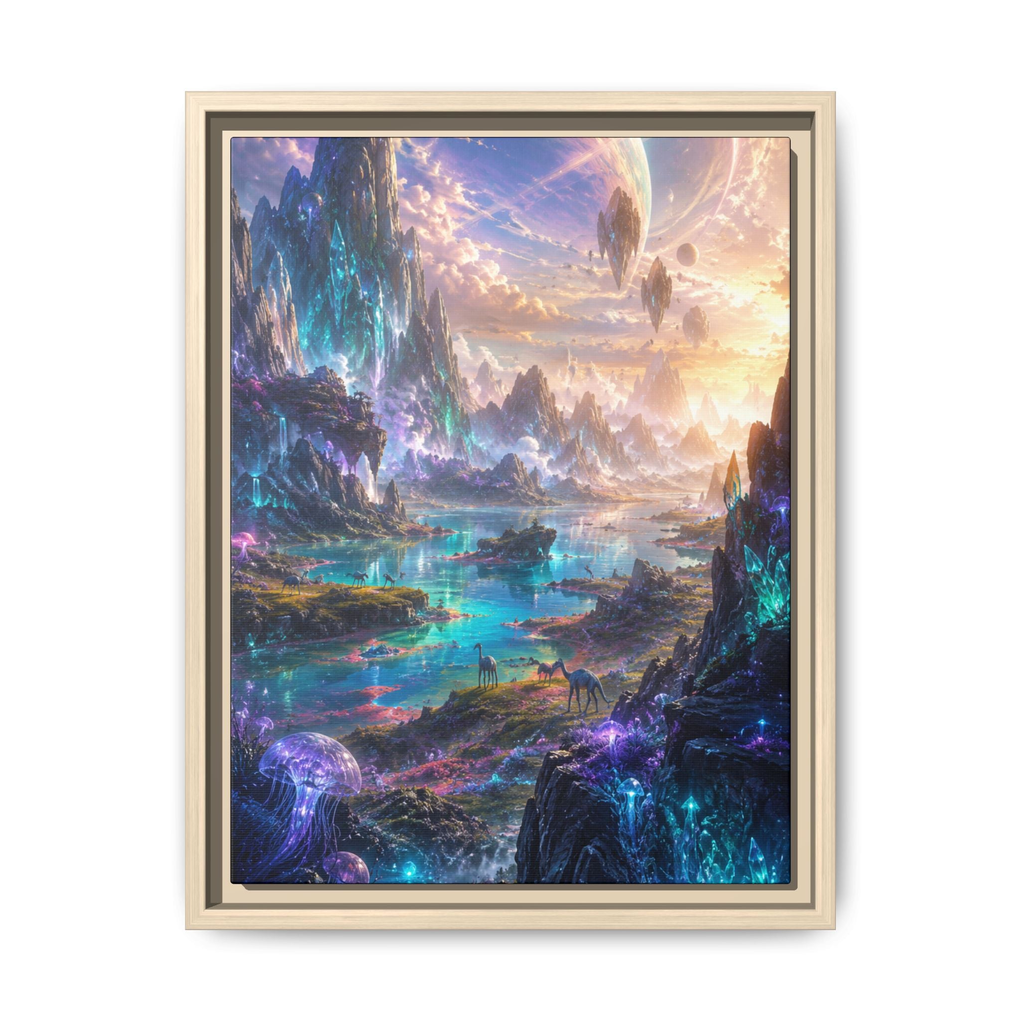 Fine Art Paper Print: Dreamscape Planet Fantasy Wall Art
