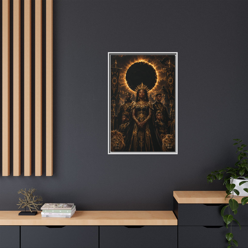 Regal Eclipse Matte Canvas Print — Framed Art Poster