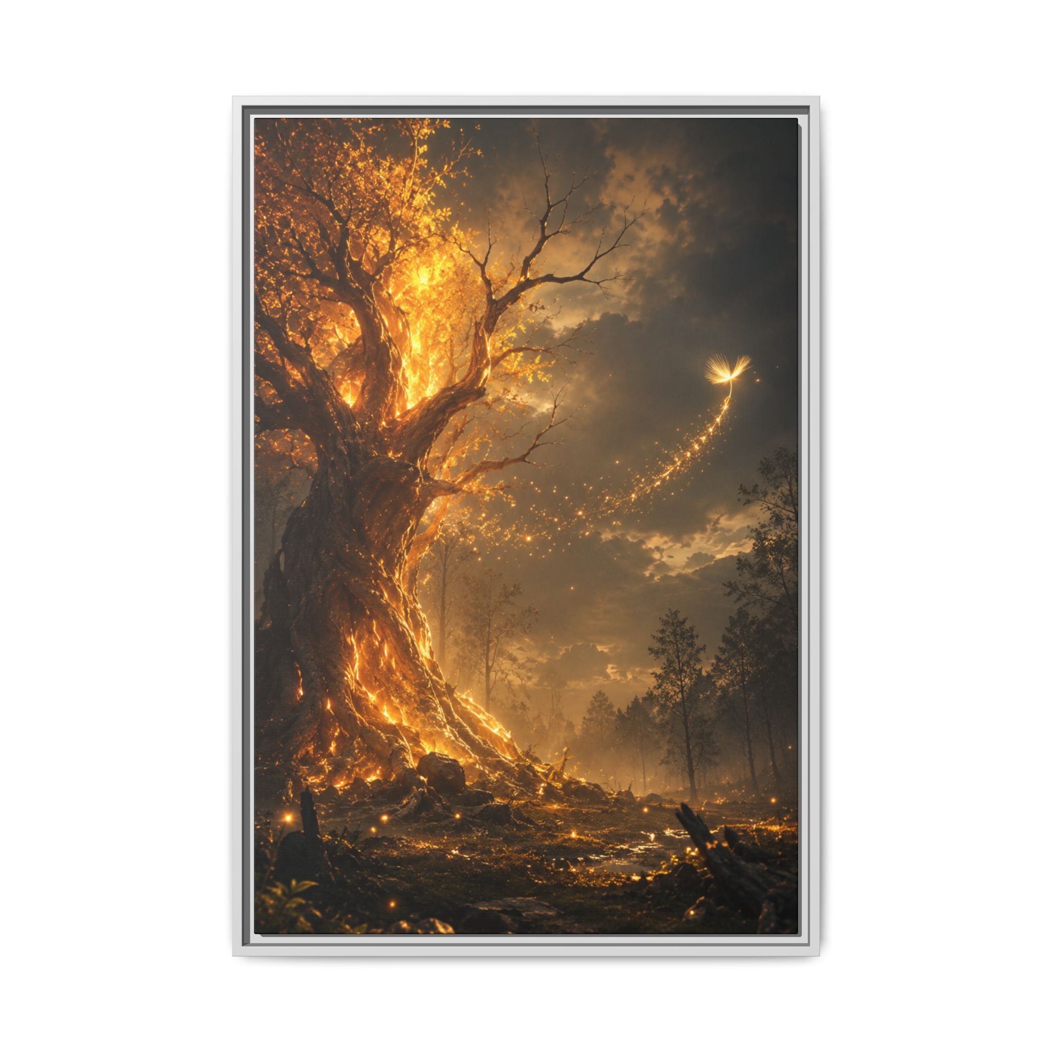 Fine Art Paper Print — Glowing Enchanted Tree Wall Art