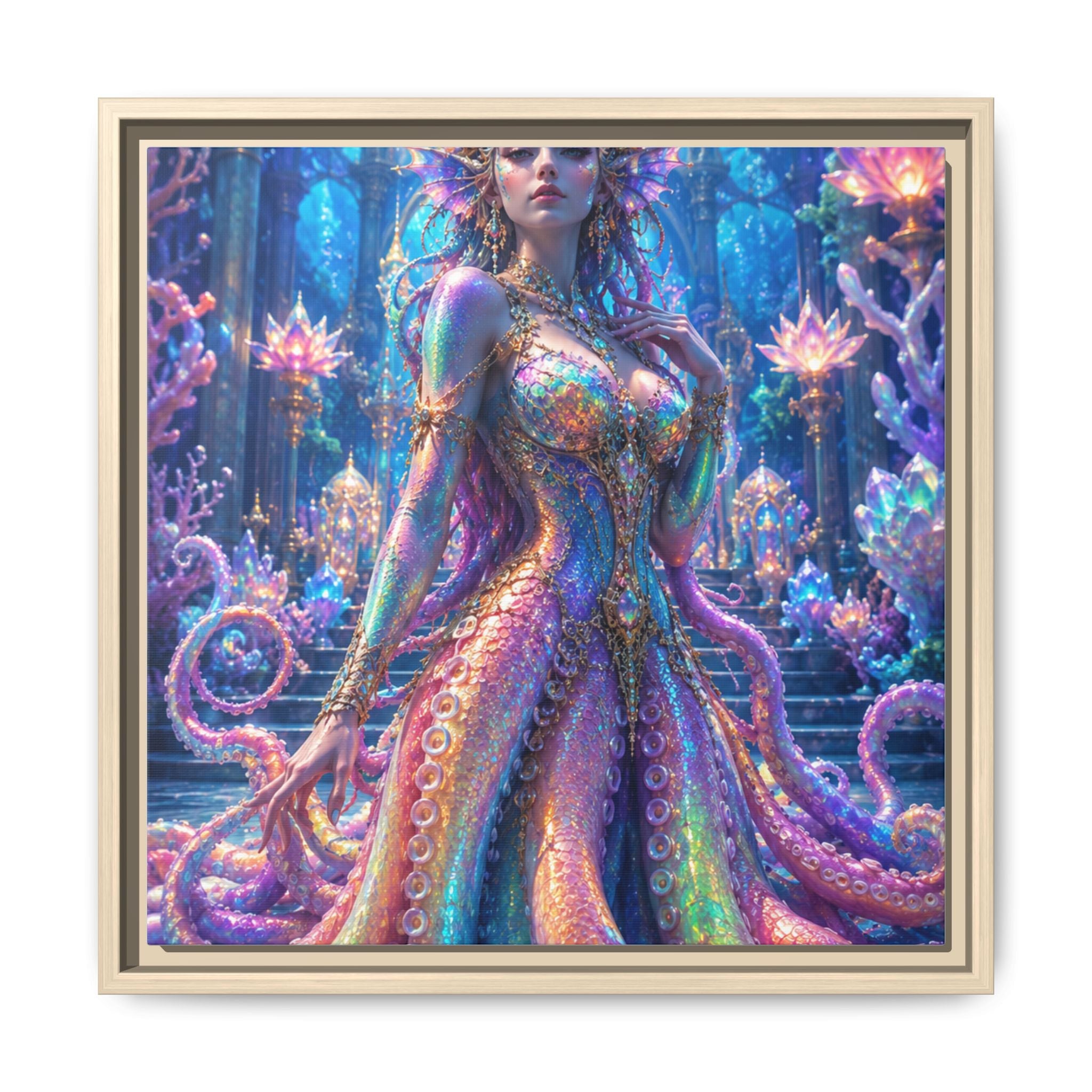 Rainbow Sea Empress Matte Canvas Print (Framed)