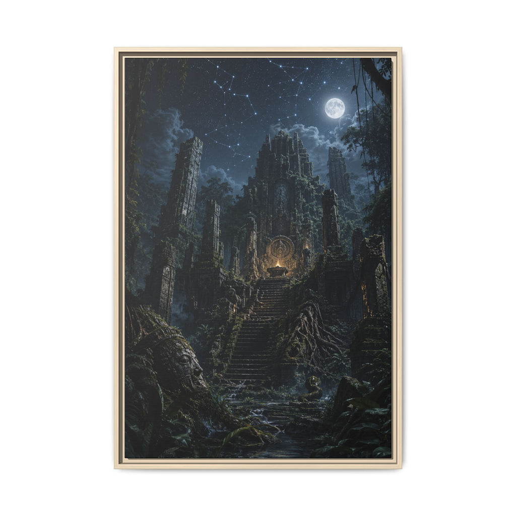 Fine Art Paper Print - Moonlit Ruins Fantasy Wall Art