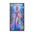 Jellyfish Queen Fine Art Paper Print — Vibrant Mermaid Goddess Wall Print
