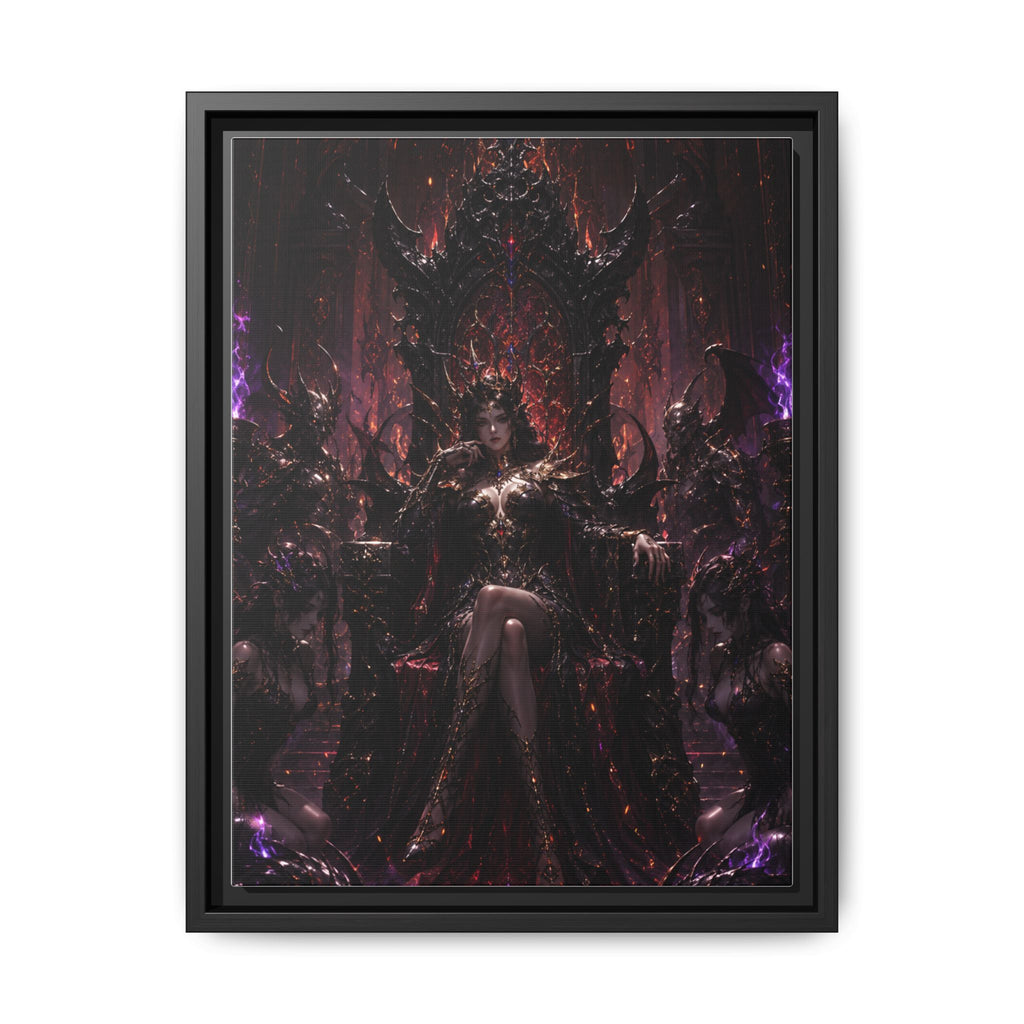Dark Fantasy Queen Matte Canvas Framed Art